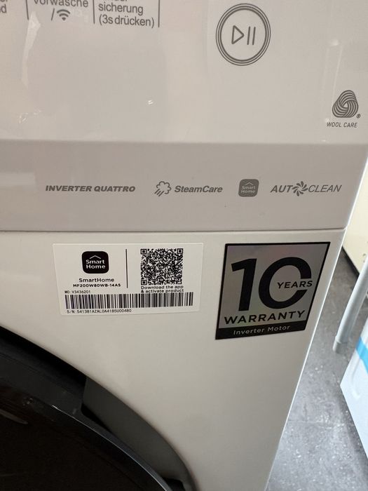 Пералня Midea MF200W80WB-14AS 8 кг