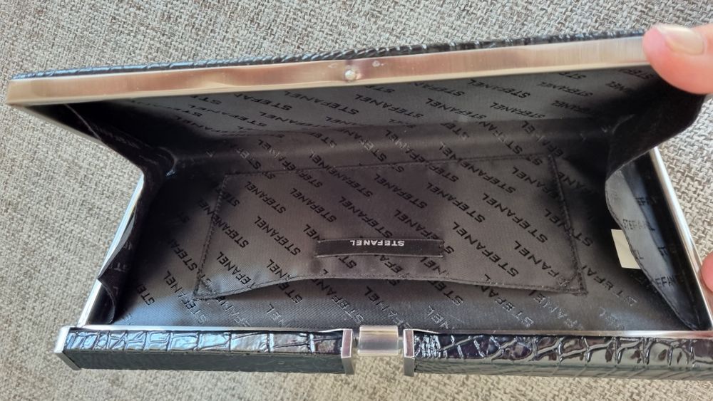 Елегантна черна чанта "Steffanel"