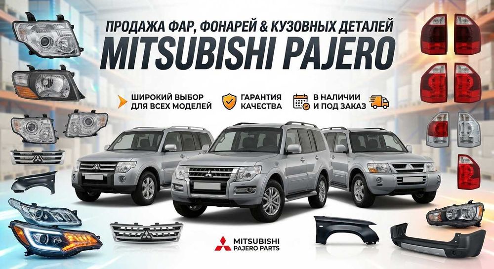 Фара фонари кузовные автозапчасти Mitsubishi Pajero