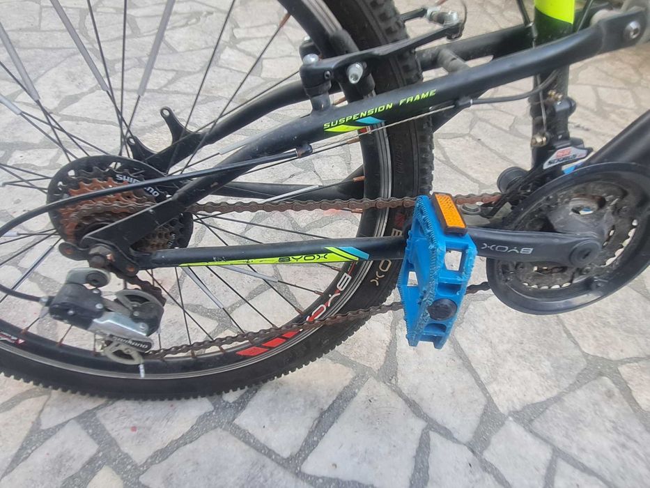 Велосипед със скорости Byox - Versus 24, черно-жълт