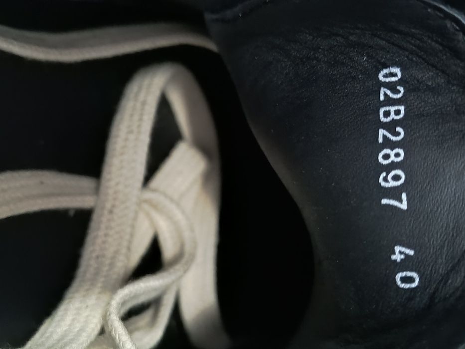 Rick Owens vans low leather black 40