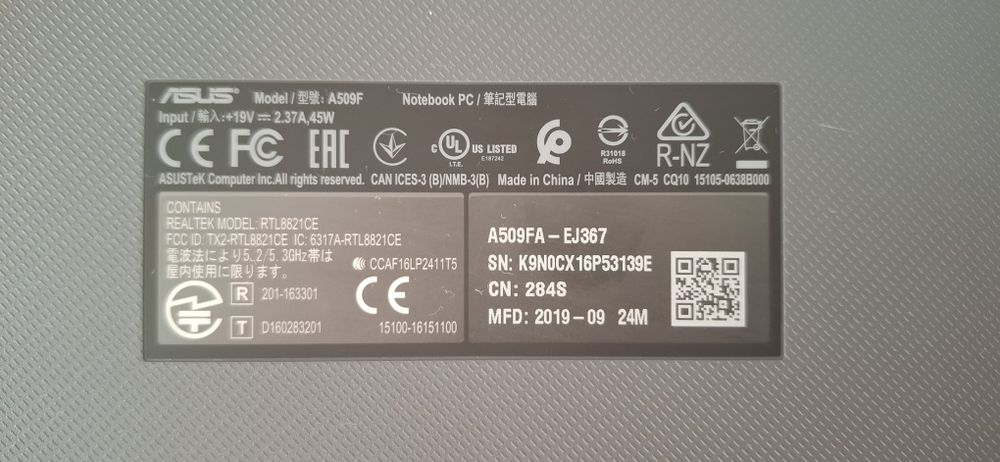 Asus VivoBook X509FA