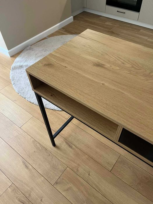 Бюро TRAPPEDAL 48х95, с чекмедже, топъл дъб/черно