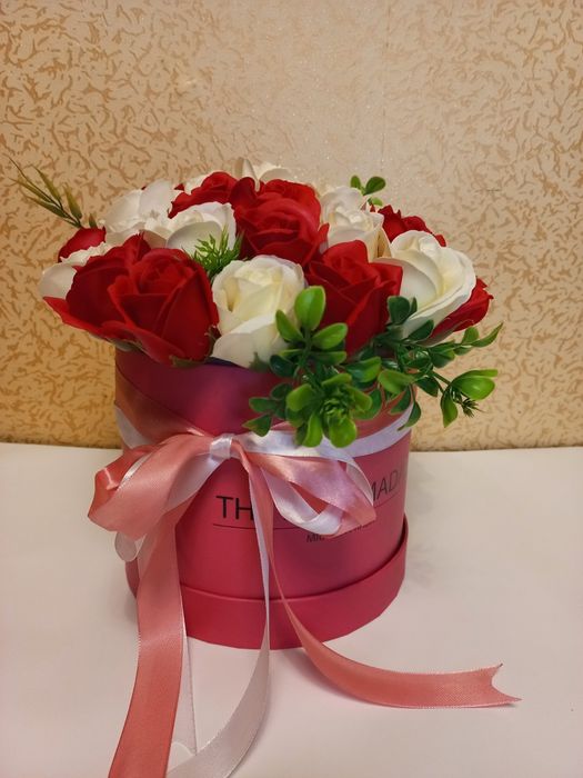 Букет из мыльных роз