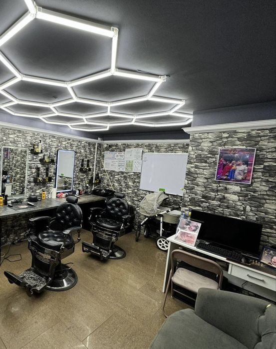 Vand post de lucru oglinda led blat si console