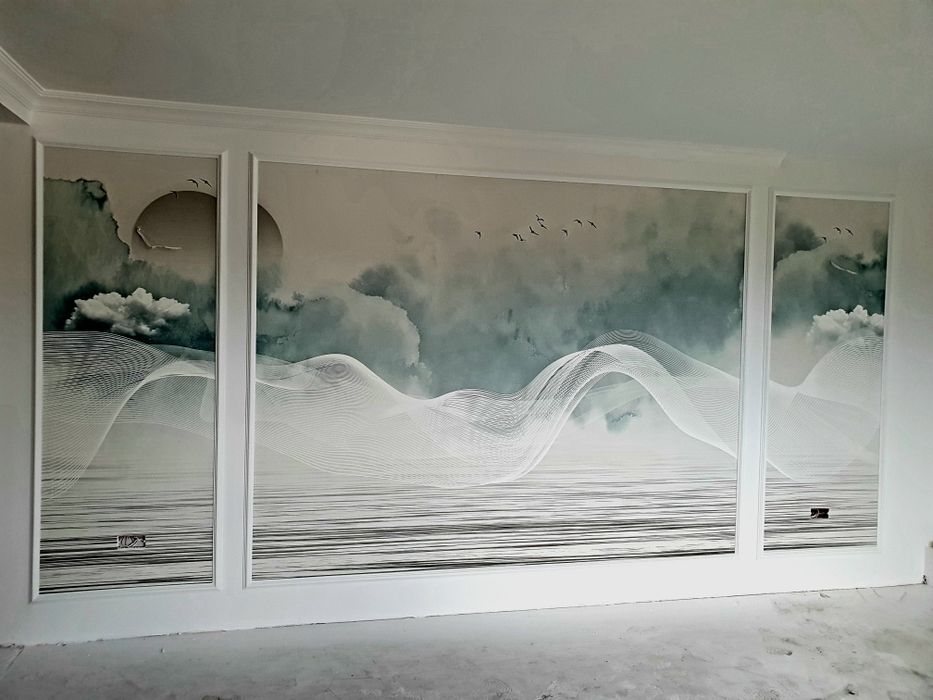 Montaj tapet, Montaj fototapet