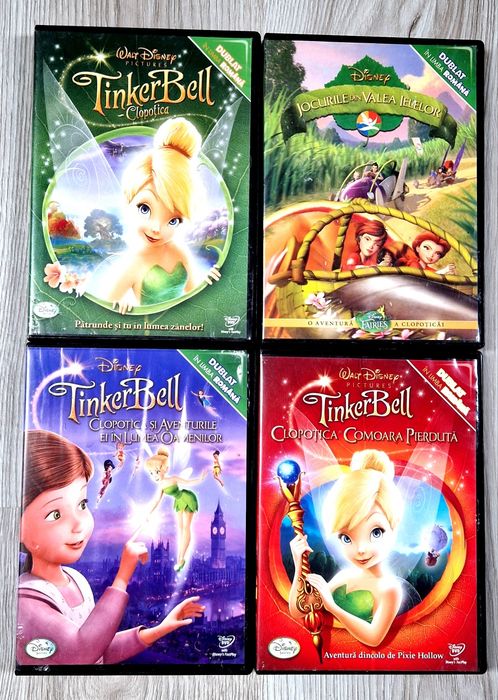 Pachet 4 DVD cu Clopotica desena animatein romana