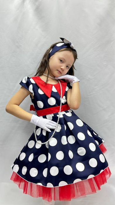 Горох платья ретро стиль