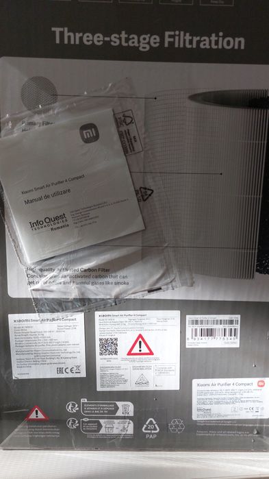 Xiaomi smart air purifier 4 compact , AC-M18-SC, alb