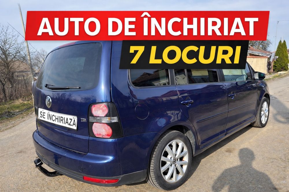 Închiriez VW Touran 7 locuri – Diesel, consum mic