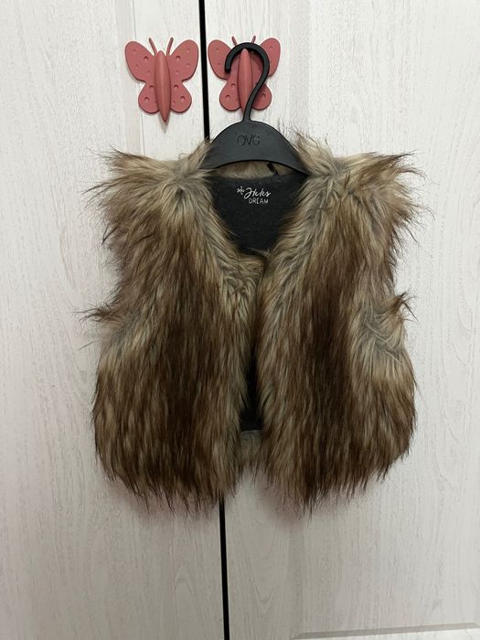 Детски елек от изкуствен косъм, IKKS