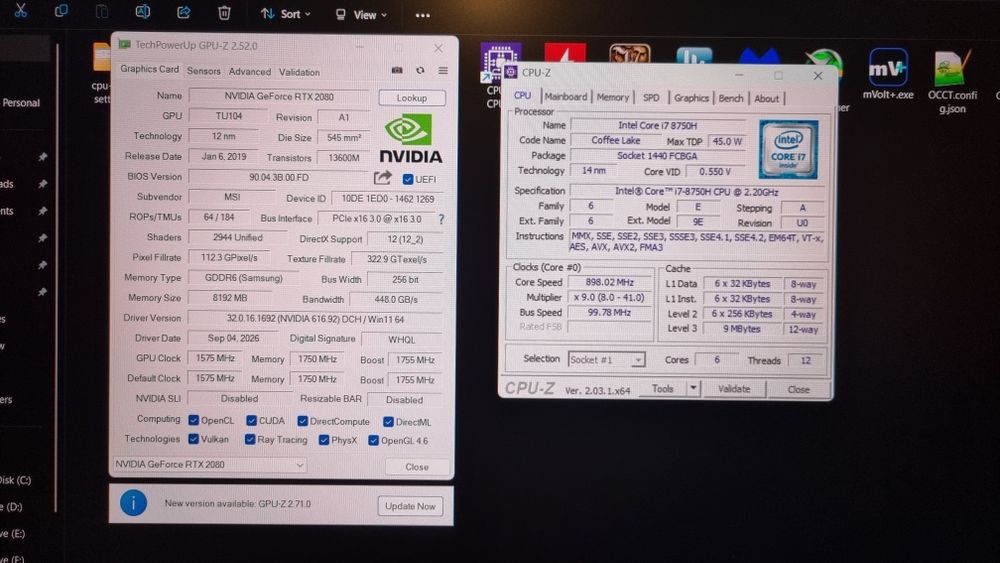 Laptop gaming MSI GT63 Titan 8SG rtx 2080 200W