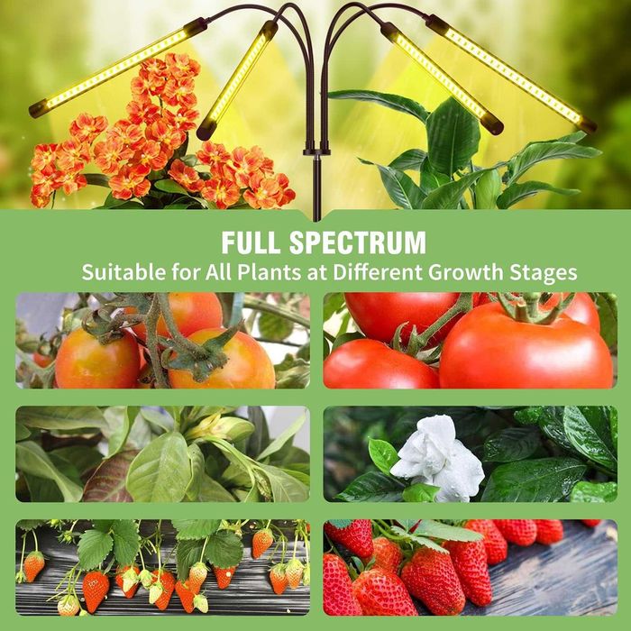 Лампа за отглеждане на растения STELS, Трипод, Таймер, LED 90W