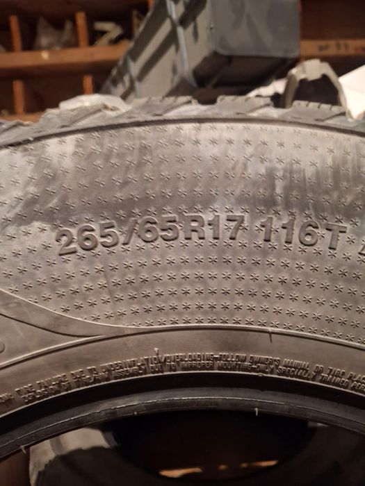 Автошины зимние 265/65/17