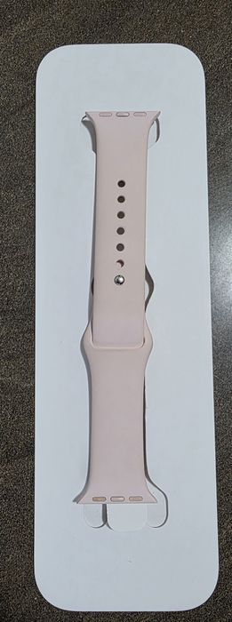 Apple Watch 9, GPS, Carcasa Pink Aluminium 41 mm, Light Pink Sport Ban