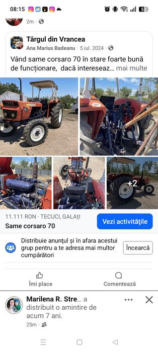 Vând tractor same corsaro 70