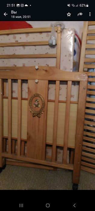 Детскую кроватку-трансформер+ матрасрас