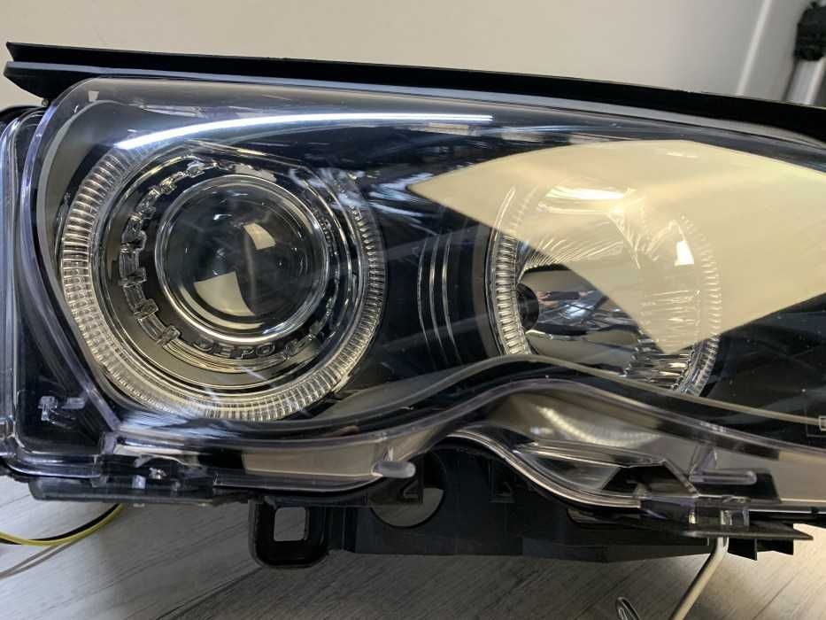 Far faruri BMW E46 FL Angel Eyes negru NOU