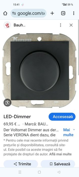 Intrerupator cu variator