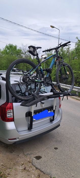 Suport 2 biciclete pentru masina, Thule Outway Platform, potrivit pentru sedane sau combi