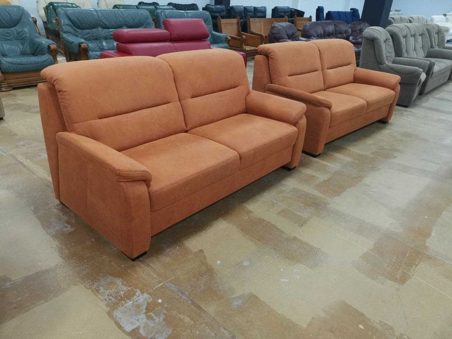 ПРОМОЦИЯ!!! Две тройки от плат алкантара, цвят оранжев "Memphis"