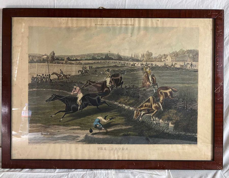 Gravura de Charles Hunt dupa Henry Alken "The Brook"- Paraul