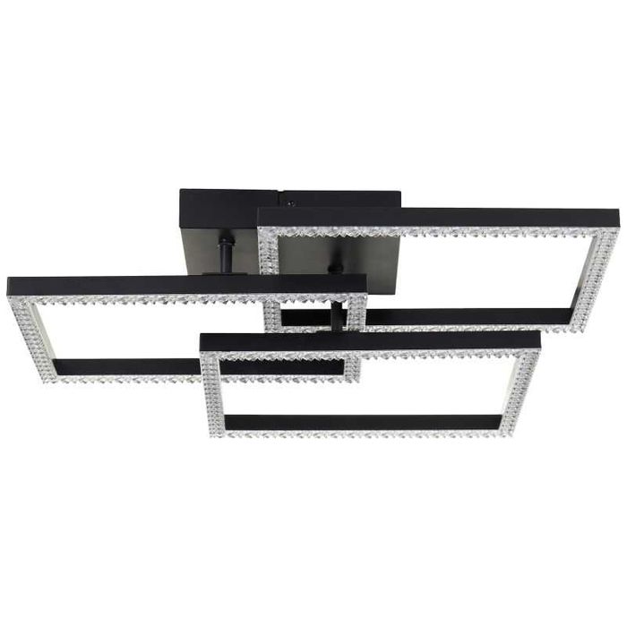 Plafoniera LED Ranni 46.x46.5cm negru