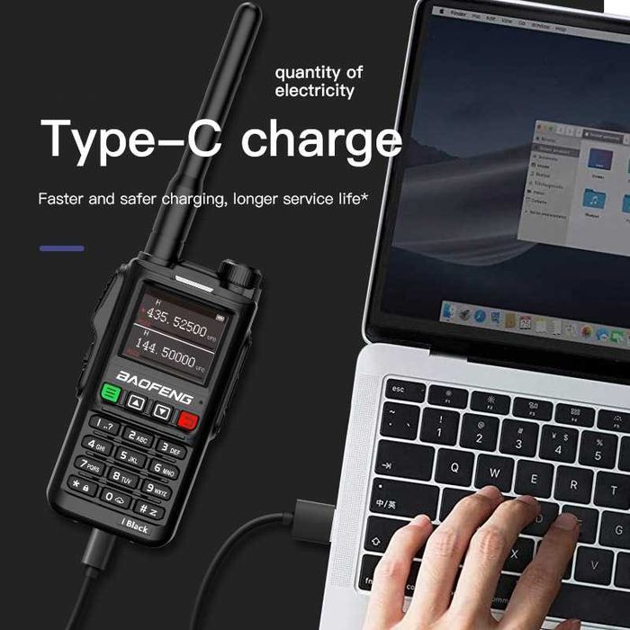 Нова Triband BAOFENG UV 18 Ultra 28w 13500mah радиостанция 136-174; 220-260,400-520 трибаднова от вносител, комуникации лов строежи спасители
