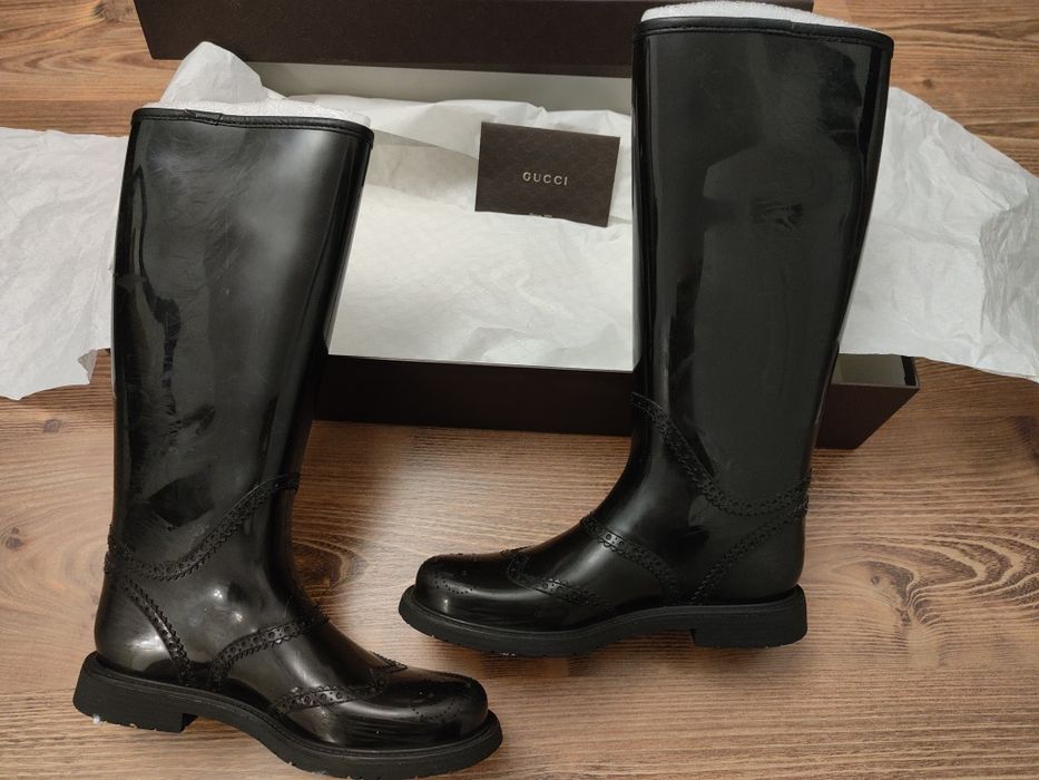 Cizme cauciuc Gucci ideale pentru ploaie și zăpadă