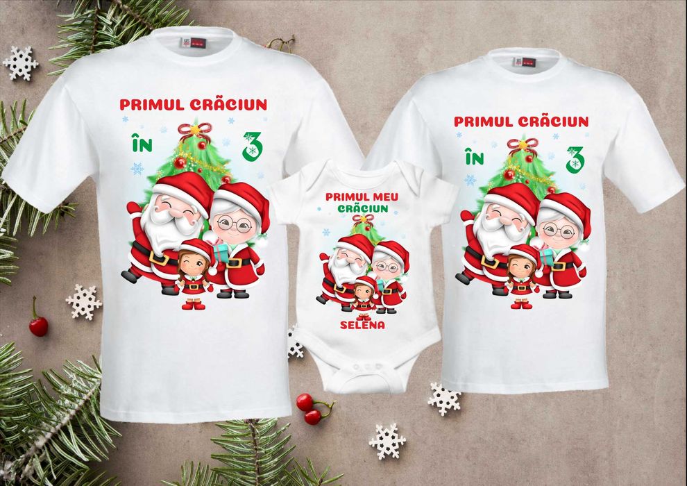 Tricouri personalizate de Craciun