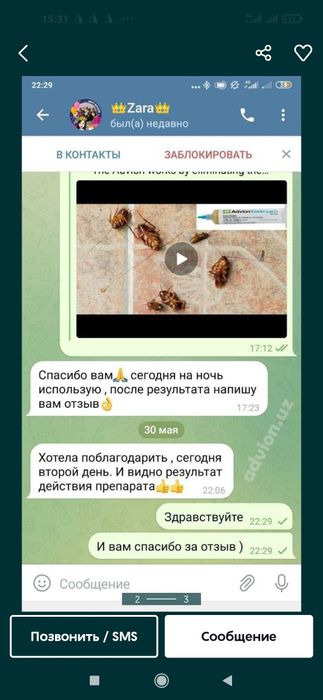 Таракан дoри (Американский шприст) Advion Cockroach