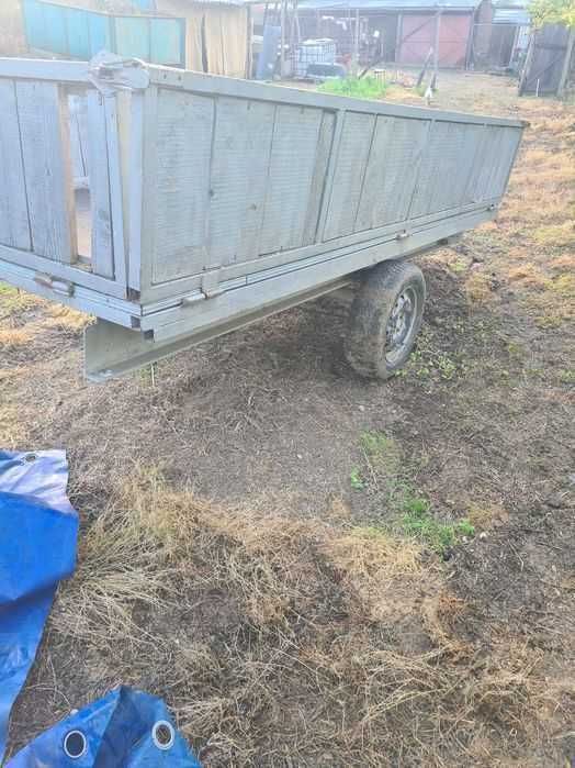 Remorca pentru jeep tractor usoara zincata lungime 3.50m latime 1.60m