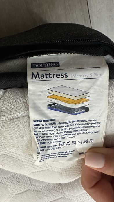Saltea Dormeo Mattress iMemory S plus 90/200