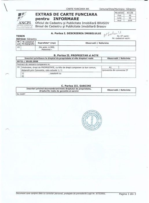 Teren pitoresc Bod - zona cartier Poiana Craitelor/echitatie Cismasu