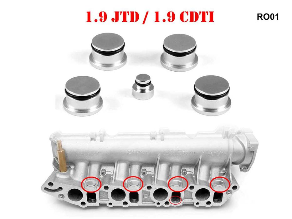 Kit Set Dopuri Anulare Clapete Admisie Alfa  Opel Saab 1.9 JTD CDTi