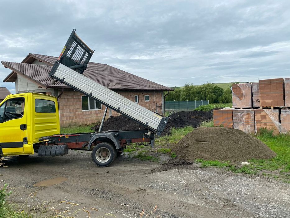 Nisip sort pietris zidarie sape beton balastru pamant basculabil