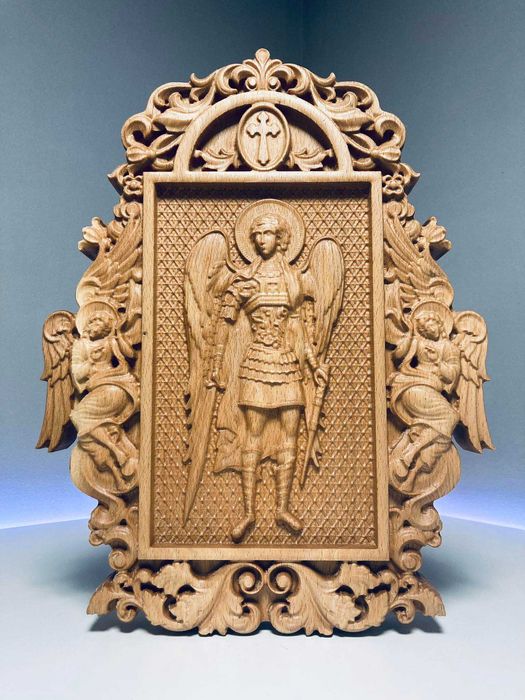 Икони - Дърворезба връху масивна дървесина, Алуминий, Мрамор !