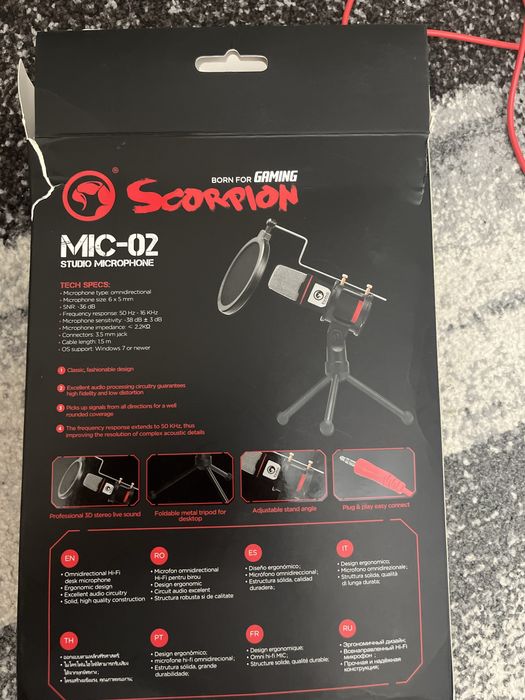 microfon de studio marvo