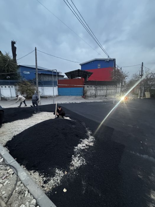 Асфальт город Алматы,укладка асфальта и область