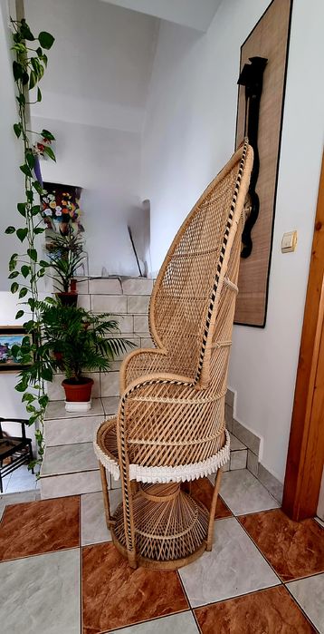 Fotoliu din ratan Emmanuelle Peacock