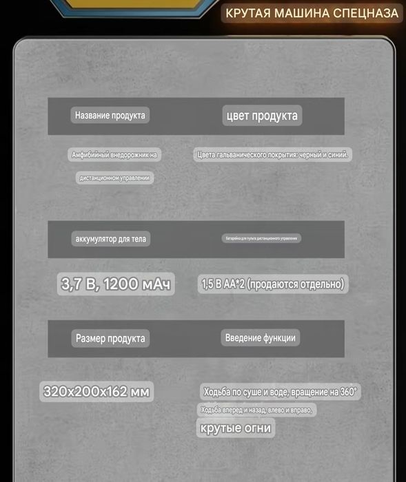 Радиоуправляемый джип спецназа, машинка на пульте управления