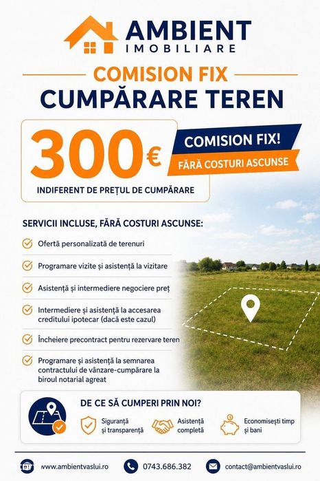 INVESTITIE - Teren lot 500 mp, zona FILATURII - Str. D. CANTEMIR;