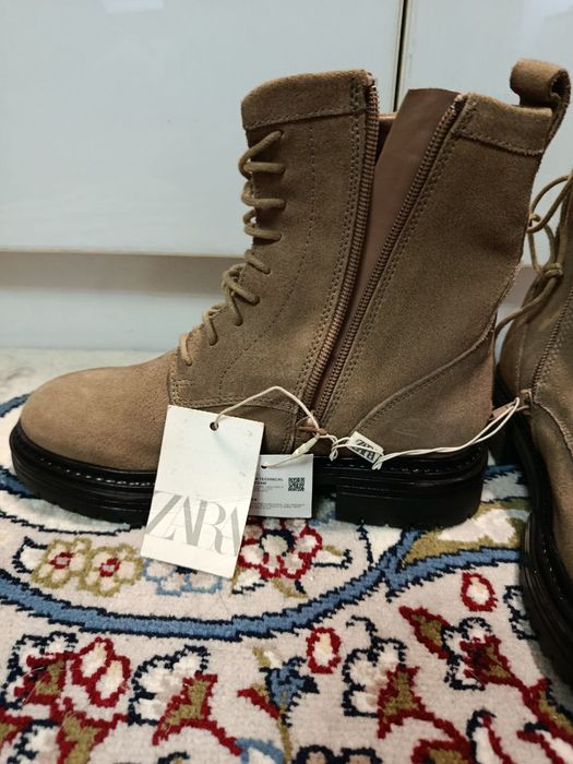 Замшевые сапоги для девочки. Размер 36. Брендовые Zara. Из США