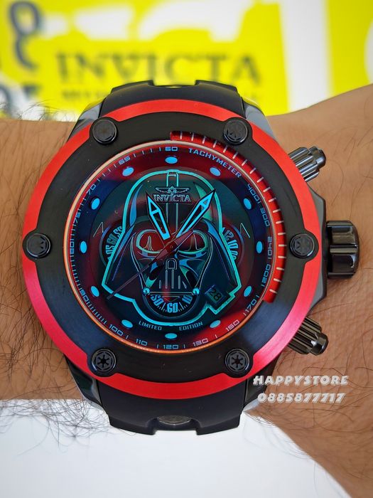 INVICTA Star Wars Darth Vader Limited edition 52 mm, Инвикта нов мъжки часовник