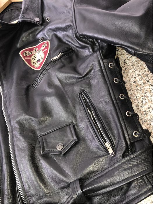 Jacheta Moto din piele- PERFECTIS - BLACK HEART