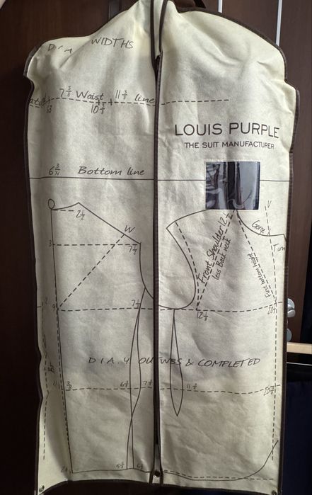 Sacou ceremonie 100% lână Louis Purple