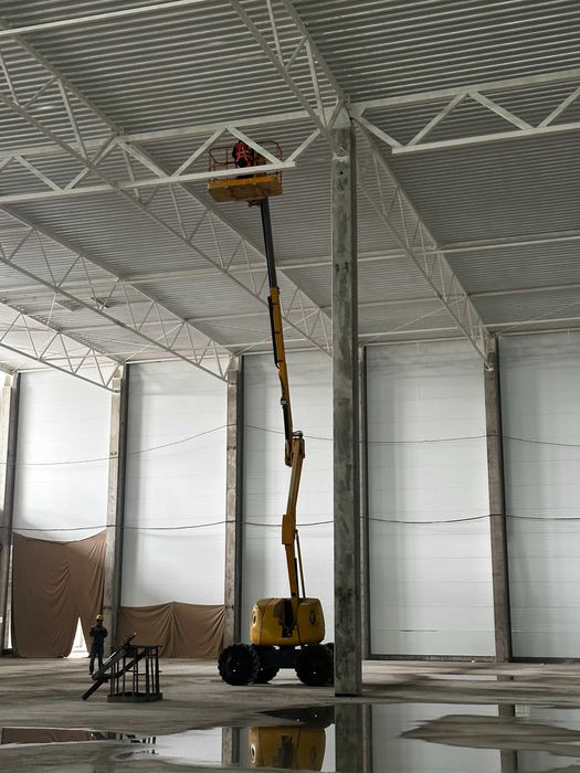 Автовышка Manlift Пиканиска Колеса Проходят Везде