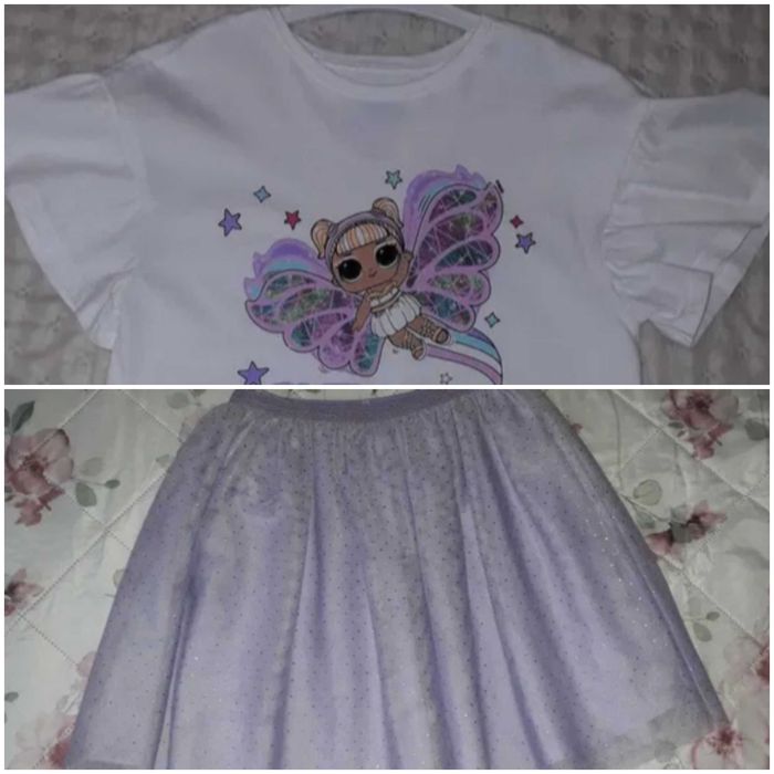 Fusta + Tricou - Mărime 134/140