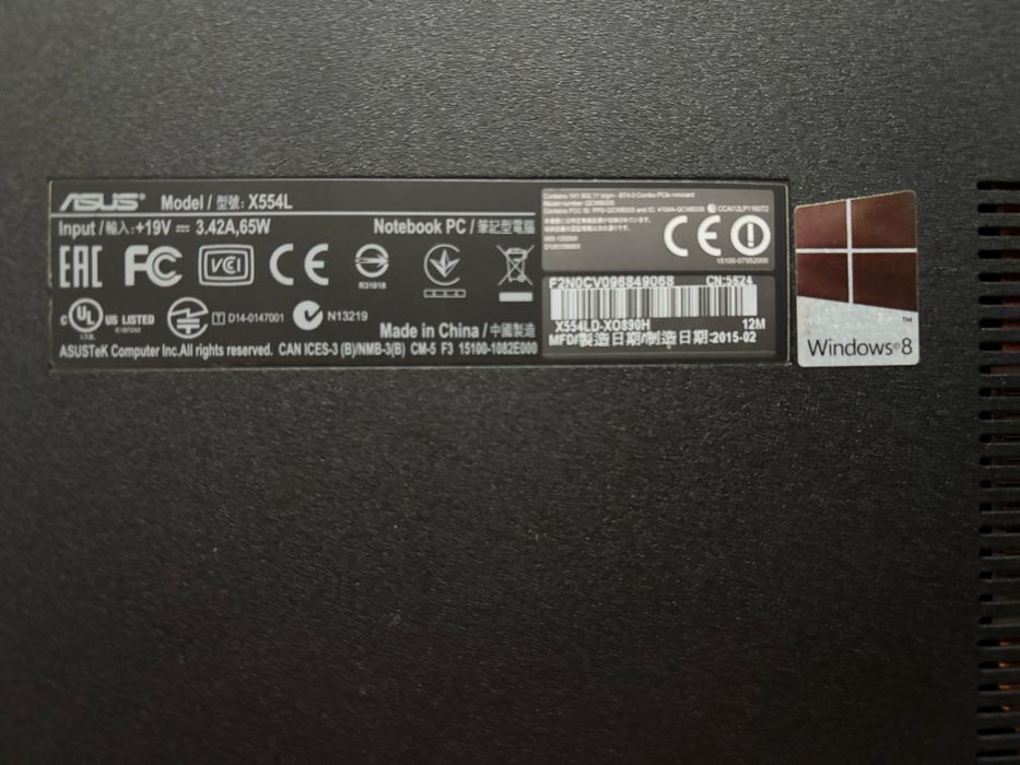 Ноутбук asus windows8 2015 года