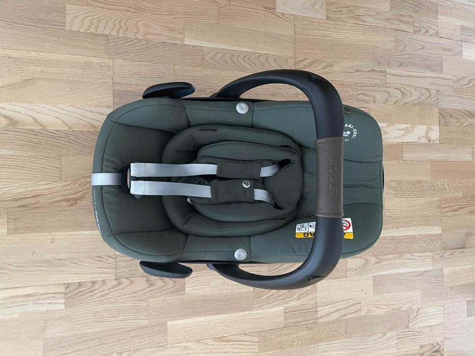 Scoica Joolz x Maxi Cosi Pebble 360 + baza IsoFix, Essential Green